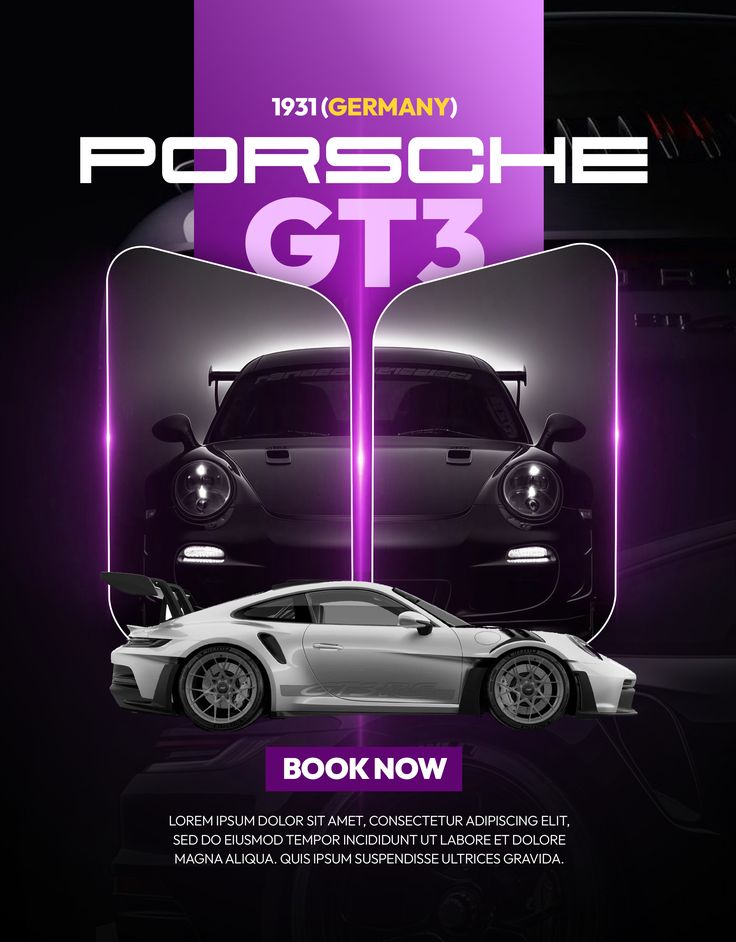 Porsche GT3 _ Social Media Poster Design _ 225